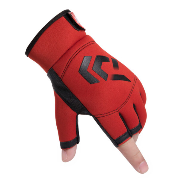 Outdoor Fishing Gloves Windproof Waterproof Fingerless Gloves - Image 2